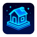 icon_literature_house_futuristic icon preview