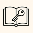 icon_literature_key_minimal_outline icon preview