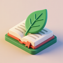 icon_literature_leaf_3d_isometric icon preview