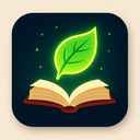 icon_literature_leaf_glow_effect icon preview