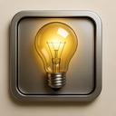 icon_literature_light_bulb_metallic icon preview
