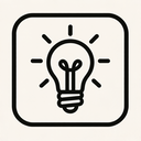 icon_literature_light_bulb_monochrome icon preview