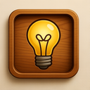 icon_literature_light_bulb_wooden icon preview