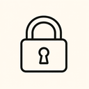 icon_literature_lock_minimal_outline icon preview