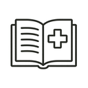 icon_literature_medical_cross_minimal_outline icon preview