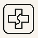 icon_literature_medical_cross_monochrome icon preview
