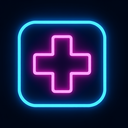 icon_literature_medical_cross_neon icon preview
