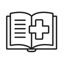 icon_literature_medical_cross_outline icon preview