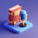 icon_literature_microphone_3d_isometric icon preview