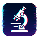 icon_literature_microscope_digital_glitch icon preview