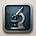 icon_literature_microscope_metallic icon preview