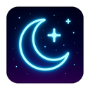 icon_literature_moon_neon icon preview