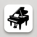 icon_literature_piano_monochrome icon preview