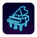 icon_literature_piano_neon icon preview