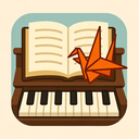 icon_literature_piano_origami icon preview