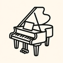 icon_literature_piano_outline icon preview