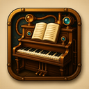 icon_literature_piano_steampunk icon preview