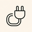 icon_literature_plug_minimal_outline icon preview