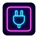 icon_literature_plug_neon icon preview