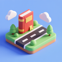 icon_literature_road_3d_isometric icon preview