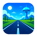 icon_literature_road_futuristic icon preview