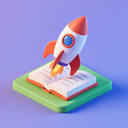 icon_literature_rocket_3d_isometric icon preview