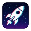 icon_literature_rocket_digital_glitch icon preview