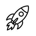 icon_literature_rocket_minimal_outline icon preview