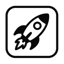 icon_literature_rocket_monochrome icon preview