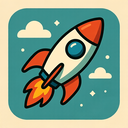 icon_literature_rocket_retro icon preview