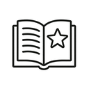 icon_literature_star_line_art icon preview