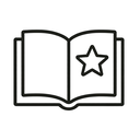 icon_literature_star_minimal_outline icon preview