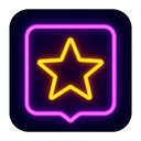icon_literature_star_neon icon preview