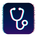 icon_literature_stethoscope_digital_glitch icon preview