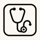 icon_literature_stethoscope_monochrome icon preview