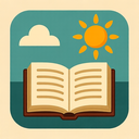 icon_literature_sun_retro icon preview