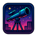 icon_literature_telescope_cyberpunk icon preview