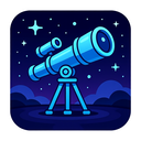 icon_literature_telescope_futuristic icon preview