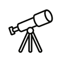icon_literature_telescope_line_art icon preview