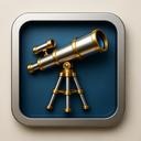 icon_literature_telescope_metallic icon preview