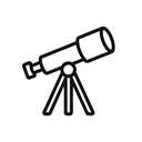 icon_literature_telescope_minimal_outline icon preview