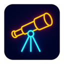 icon_literature_telescope_neon icon preview