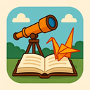 icon_literature_telescope_origami icon preview