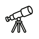 icon_literature_telescope_outline icon preview