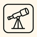 icon_literature_telescope_thin icon preview