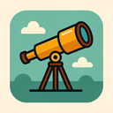 icon_literature_telescope_vector icon preview