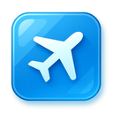 icon_medicine_airplane_glassy icon preview