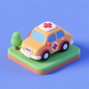 icon_medicine_car_3d_isometric icon preview