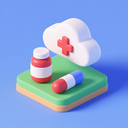 icon_medicine_cloud_3d_isometric icon preview