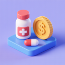 icon_medicine_coin_3d_isometric icon preview